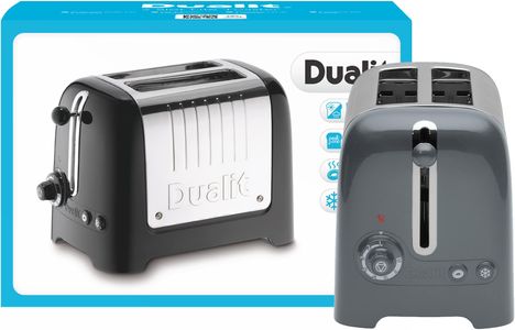 Dualit 2-Slice Toaster – Grey Compact Bread Toaster