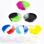 vitakiwi 15ml Glass Wax Concentrate Container Airtight with Silicone Lid Multi Use Jars (12)