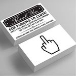 Funny Bad Parking Business Cards - Thank You For Parking So Close, You Suck At Parking Funny Joke Gag Notes Cards Fake Parking Ticket Funny Greeting Card Prank