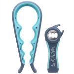 Bottle Opener, Jar Opener and Can Opener, Designed For Small Weak Hands, Children, Seniors or Anyone with Arthritis