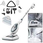 Voche 1500W Multi Function 20-in-1 Floor Detachable Cleaner-Includes 2 Microfibre, Blue Steam Mop + 2 Pads, Large