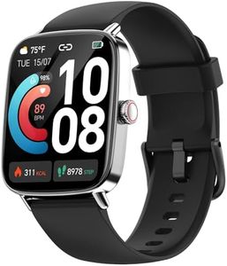 Smart Watch, 1.85" HD Smartwatch for Men Women (Answer/Make Calls), 100+ Sport Fitness Watch with Heart Rate/Sleep/SpO2 Monitor, IP68 Waterproof Reloj Inteligente Compatible iPhone/Samsung/Android