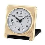 Seiko Travel Alarm Clock-Gold, Wood
