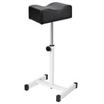 FLOLXNB Pedicure Manicure Footrest, Foot Massage Manicure Nail Beauty Stool Stand, Adjustable Height Footstool for Home Beauty Salon Spa Tattoo(Black)