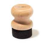 CLARK'S Round Applicator for Oil and Wax - Enhanced V2 Design - Ideal for Cutting Boards - Butcher Blocks - Wood Utensils - Made in USA - Cutting Board Oil Applicator - Cutting Board Sponge