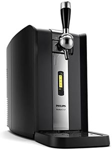 Philips PerfectDraft Beer Keg Machine, Home Beer Draft System with LCD Display, 30 Days Fresh & 3°C Cold Beer, Real Tap Handle, Metal 6L Keg (HD3720/25)