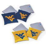 Wild Sports NCAA West Virginia Mountaineers 8pk Dual Sided Bean Bags, Team Color