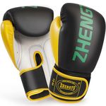 ZHENGTU Boxing Gloves Kickboxing Muay Thai MMA Pro Grade Sparring Training Fight Gloves for Men & Women