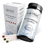 Water Hardness Test Strips - Quick and Easy Testing Kit with 50 Strips at 0-425 ppm | Calcium and Magnesium Total Hardness Test | Ideal for Water Softener Dishwasher Well Spa and Pool Water