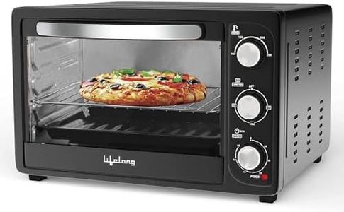 Lifelong OTG 23 Litre - Electric Oven Toaster Griller for Kitchen- 1380W, 3 Heating Mode, Temp & Time Control - Machine for Baking Pizza, Cake, Grilling Chicken & Toasting Bread at Home (LLOT23)