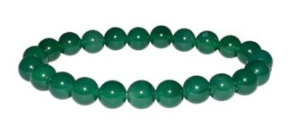 Best Price Trading Natural Gemstone 8mm Bead Healing Chakra Bracelet Protection Gem Stone Stretch Crystal (Green Agate)