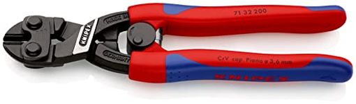 Knipex 71 32 200 SB"Cobolt" Compact Bolt Cutter with Recess in Blister Packaging, MultiColour, 200 mm