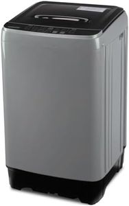 Washing Machine 13lbs Automatic Laundry Machine 10 Programs, LED Display, 8 Water Levels Top Load Washer, High-efficiency Portable Compact Washer for Bath, Apartment, RV, Dorm