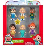 CoComelon 6 Figure Family and Friends - Includes JJ, YoYo, TomTom, Nina, Cody - Toys for Kids and Preschoolers