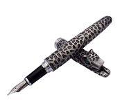 GOLD LEAF Jinhao Leopard Panther Shape Fountain Pen, M Nib Swarovski Crystal Eye Pens, Calligraphy Pen, Executive Pens/Pen Display Stand/Pen Holder