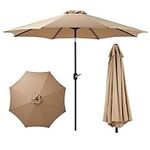 Sweetcrispy 9FT Patio Umbrella with