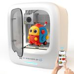 AI-Powered 3D Printer for Kids, AI Design App, Huge Toy Library, Up to 400mm/s Faster Speed, W/ 15 Mini 3D Design Module, App Control,AOSEED X-Maker Joy AI