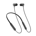 Bubbles AirTusk 111 Bluetooth Wireless Neckband with Mic, 30 Hrs Playback, Type-C Fast Charging, Magnetic Lock, 12mm Dynamic Drivers, Bluetooth 5.3, Sweat Resistant, Multi-Point Connectivity (Grey)