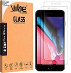 VIBE 2-Pack Screen Protector for iPhone 8 7 6S 6 Tempered Glass Film, [Easy Installation] 0.3mm 9H Shatterproof Anti-Shatter Screen Protector for iPhone 6 6S 7 8 4.7" inch [3D Touch]