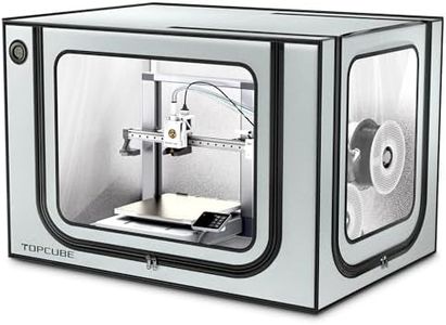 TOPCUBE 3D Printer Enclosure for Bambu Lab A1 Combo, Stainless Steel Frame Enclosure with LED Light, Fireproof Dustproof Noise Reduction Constant Temperature 3D Printer Cover, 838x588x588MM