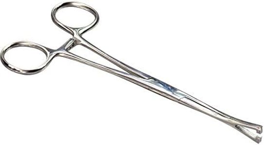 HTS 164P1 6.25" Triangle Slotted Locking Pennington Forceps
