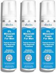 Vocks 5% Minoxidil Foam for Men - Extra Strength Clinically Proven - Unscented Hair Regrowth Treatment - Dermatologist recommended - Anti Hair Loss and Promotes Thicker Fuller Hair - 3 month supply