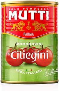 24 x POMODORINI CILIEGINI MUTTI 400 GR BARATTOLO LATTINA 100% POMODORI ITALIANI