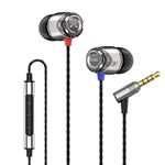 Soundmagic E10C In Ear Isolating Earphones with Microphone - Silver/Black