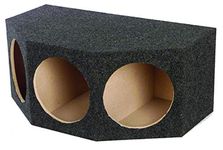 Q Power BASS12 3HOLE Angled 12-Inch Speaker Box