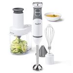 Starfrit 4-in-1 Hand Blender & Spiralizer Set - Blending Arm, Whisk, Slicing & Fine Spiral Blade - 10 Speed - 250W