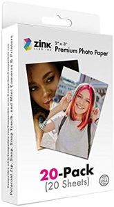 Zink 2"x3" Premium Instant Photo Paper (20 Pack) Compatible with Polaroid Snap, Snap Touch, Zip and Mint Cameras and Printers