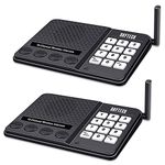 DAYTECH Wireless Intercom System for Home Office Elderly- 1/2 Mile Long Range 10 Channel Room to Room Communication for Business/Office/Hotel/Hospital/Care Home (2 Packs)