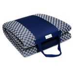 Sleepezee Premium Foldable Mattress for Floor, Folding Mattress, Lightweight Travel mattres for Extra Bedding at Home and Camping, Made of Cotton, Portable Soft Foam Slim mattres (72"x36"x1" Blue)