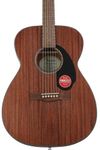 Fender CC-60S Concert Acoustic Guitar, Walnut Fingerboard, All-Mahogany, Comes with Free Virtual Lessons