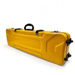 Miraj Musical Flute Hard Fiberglass Case, Carrying bag for full set flutes, 36 inch long space (YELLOW)