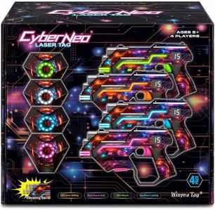 Laser Tag Guns and Vests Set of 4, Birthday Gift for 8 9 10 11 12 13 Year Old Boy and Girl, Lazer Tag Game Outdoor Activities for Kids, Teens & Adult, Toys for 8-12 Year Old Boys Girls