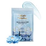 Vedic Valley Manicure Pedicure Kit for Women for Foot - 5x15g, Repairs Cracked & Dry Heels with Organic Actives for Deep Moisturization, Soak, Wash, D-Tan Scrub, Foot Peeling Mask & Cream, Blue Lotus