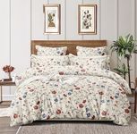 Furnistitchs Premium Glace Cotton Duvet Cover/Comforter Cover/Rajai Cover/Blanket Cover/Quilt Cover King Size 90"x100" inches - (Double 90x100, Off-White Snowdrop)