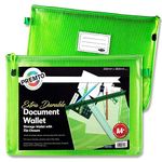 Premier Stationery Premier Depot A4 + Extra Strong Mesh Storage Folder - Grape Juice-P Green