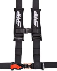 4 Point Harness with 3″ Belts Black By PRP SB4.3