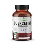 Zespo Quercetin 650mg with Bromelain & Elderberry - Immune Support, Antioxidant, Sinus Relief, and Respiratory Health - Bioflavonoid & Enzyme