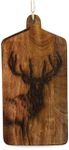 SiL Interiors Stag 30cm Wooden Cheese Board/Chopping Cutting Board