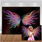 TOAOFY 7x5ft Colorful Butterfly Wings Photography Backdrop Butterfly Background Supplies Baby Shower Party Portrait Photo Booth Studio Props TAYBZT189