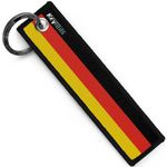 KEYTAILS Keychains, Premium Quality German Flag Key Tag for Auto, Motorcycle, UTV