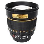 Bower SLY85C High-Speed Mid-Range 85mm f/1.4 Telephoto Lens for Canon