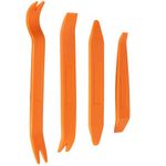 Gebildet 4pcs Auto Trim Removal Tool, Car Interior Door Audio Radio Panel Dashboard Strong Removal Kit, Heavy Duty (Orange)