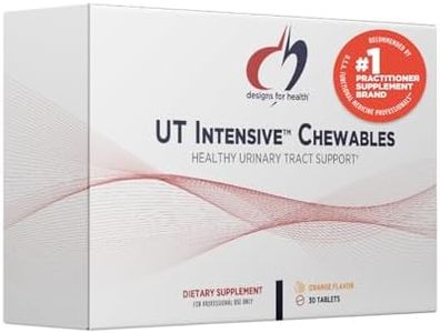Designs for Health D-Mannose with Cranberry Chewables - UT Intensive Chews for Women + Men, Urinary Tract Support Supplement with Cranberry Extract - Natural Orange Flavor - Vegan (30 Tablets)