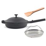 Our Place Always Pan 2.0-26.7 cm Nonstick, Toxin-Free Ceramic Cookware | Versatile Frying Pan, Skillet, Saute Pan | Stainless Steel Handle | Oven Safe | Lightweight Aluminum Body | Char