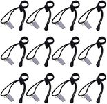 Backdrop Background Clips Holder for Photo Video Studio, 12 Pack, Black