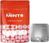 NOOZ Vitamin Mints - Immunity & Vitality - Tangerine & Lemon Flavor | Sugar-Free, Vitality-Boosting Supplements for Fatigue Reduction & Wellness - Non-GMO, 150 Mints Refill Bag